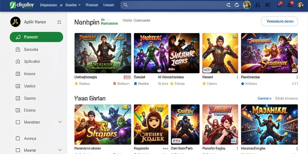 Tampilan antarmuka aplikasi yang ramah pengguna.