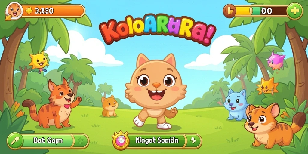 Tampilan grafis yang memukau dan cerah.