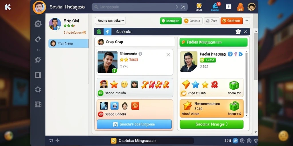 Screenshot menunjukkan tampilan antarmuka yang menarik.