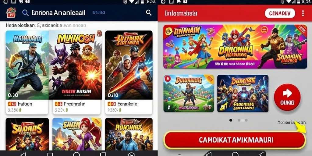 Tampilan awal game P200M yang menggugah selera.