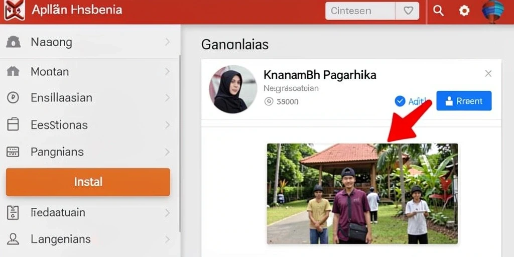Tampilan antarmuka yang ramah pengguna.
